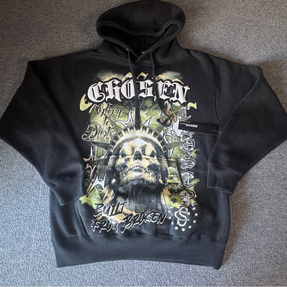 Black Graphic NY theme Hoodie